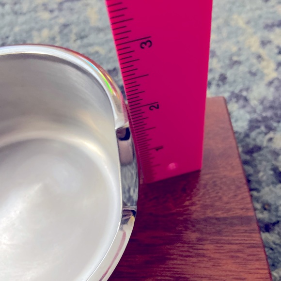 Vintage Nambe Metal Alloy Spiral Wine Coaster 2.5" Silver signed & dated 1998. - Picture 4 of 9